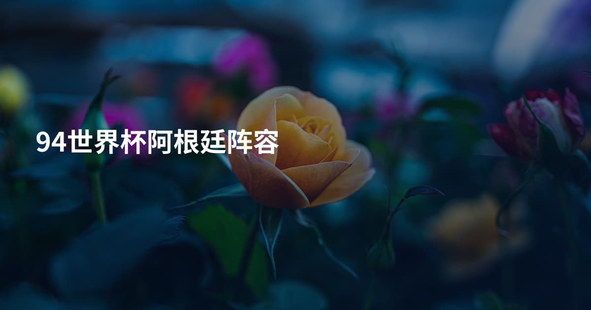 94世界杯阿根廷阵容