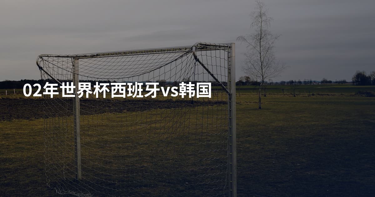02年世界杯西班牙vs韩国