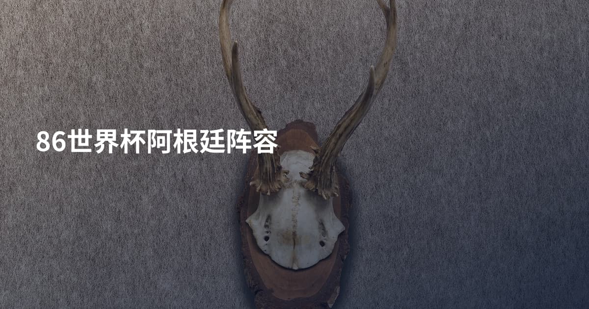 86世界杯阿根廷阵容