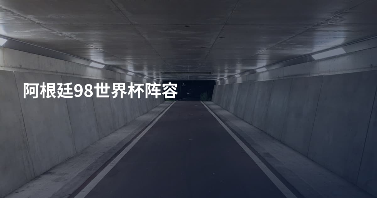 阿根廷98世界杯阵容
