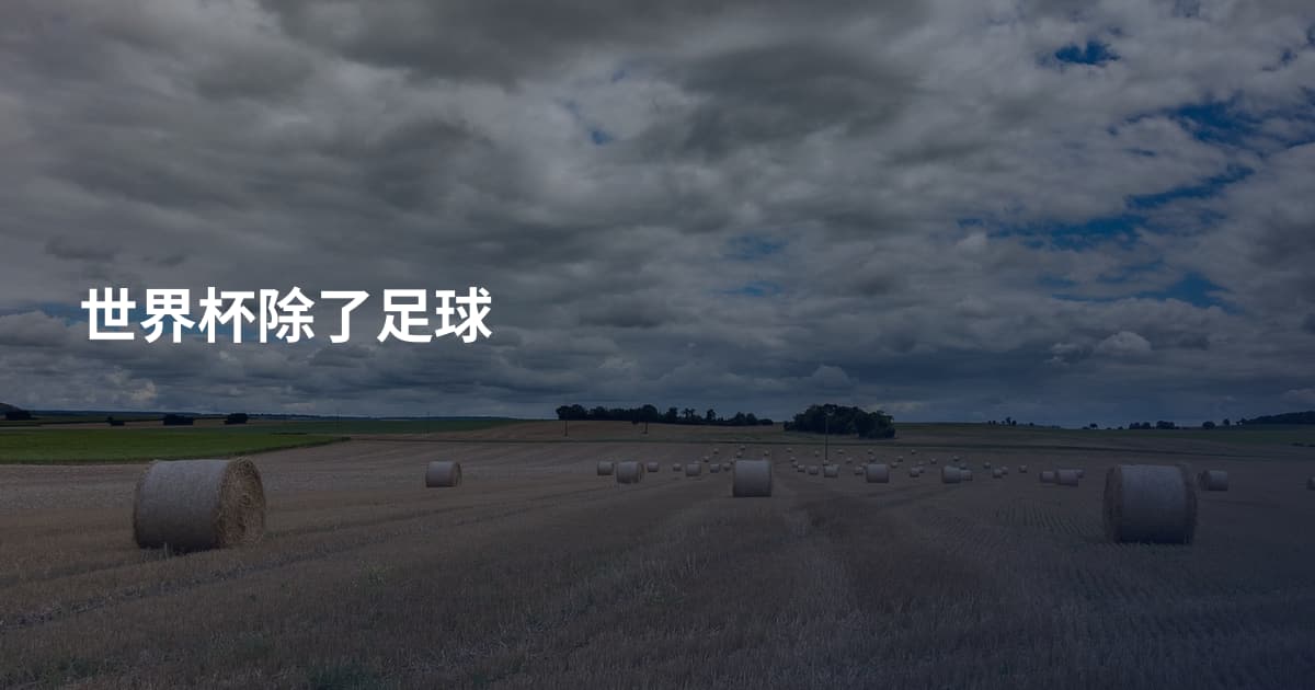 世界杯除了足球