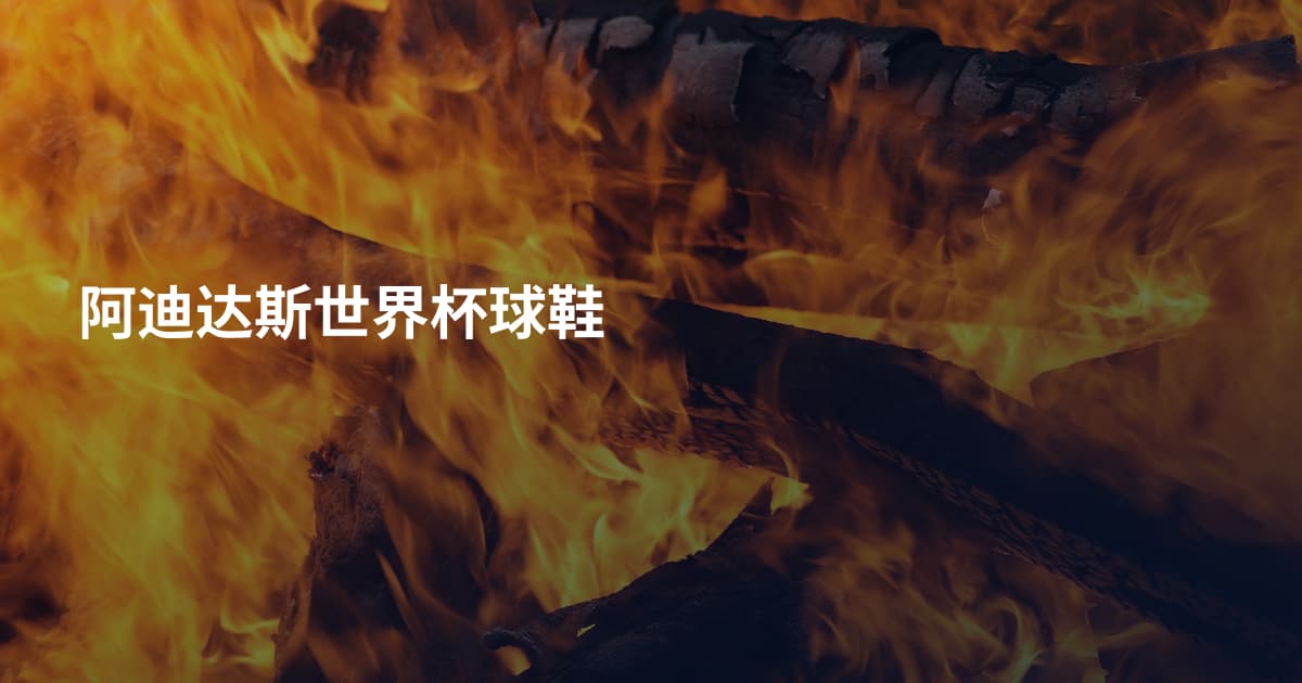 阿迪达斯世界杯球鞋