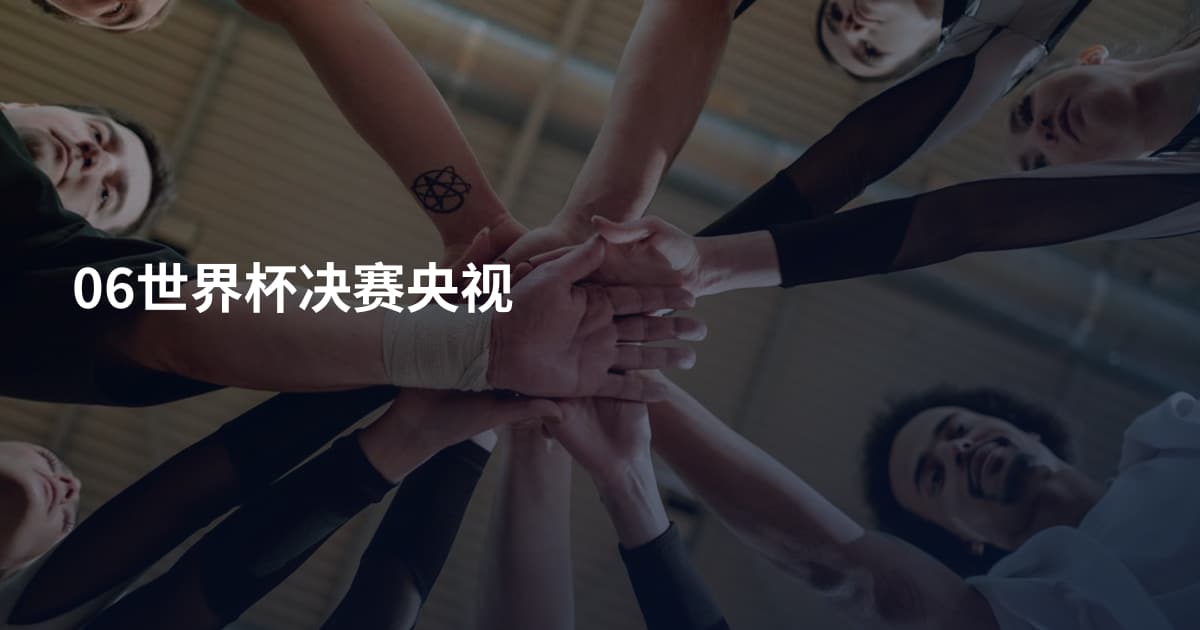 06世界杯决赛央视