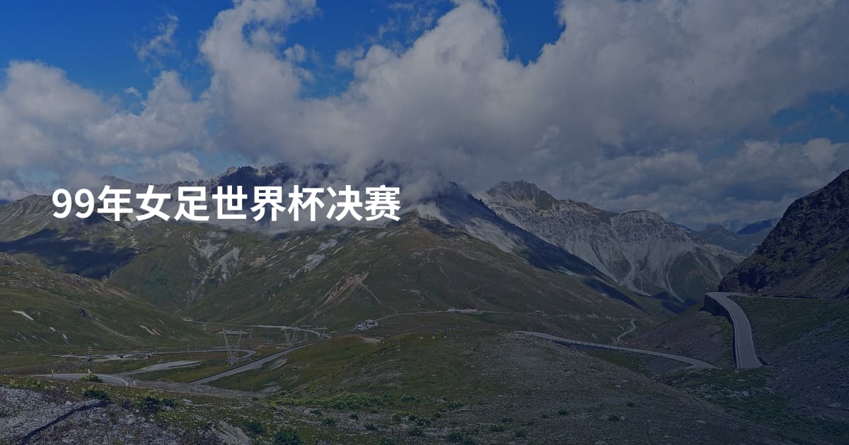 99年女足世界杯决赛