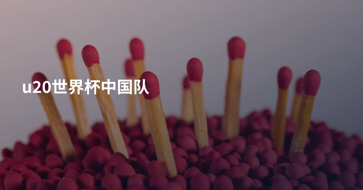 u20世界杯中国队