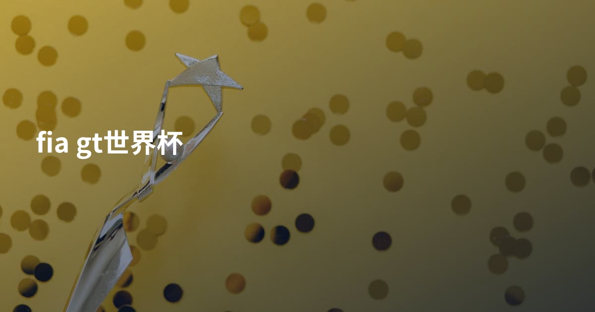 fia gt世界杯