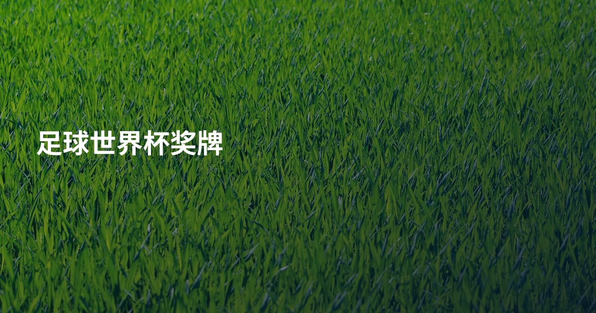 足球世界杯奖牌