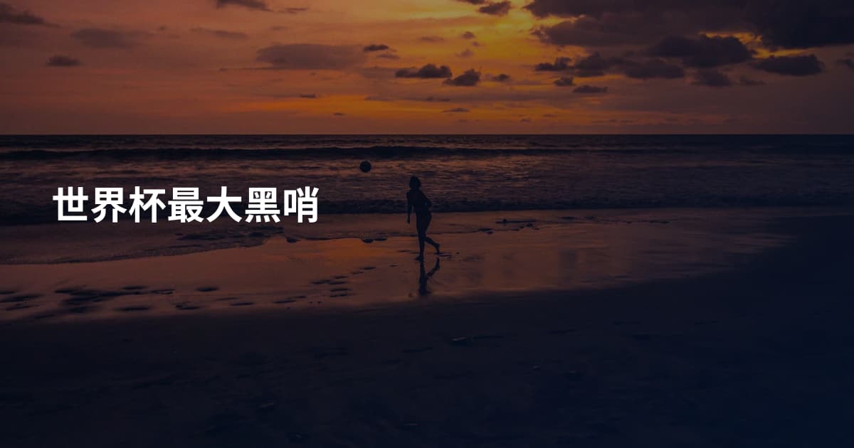 世界杯最大黑哨