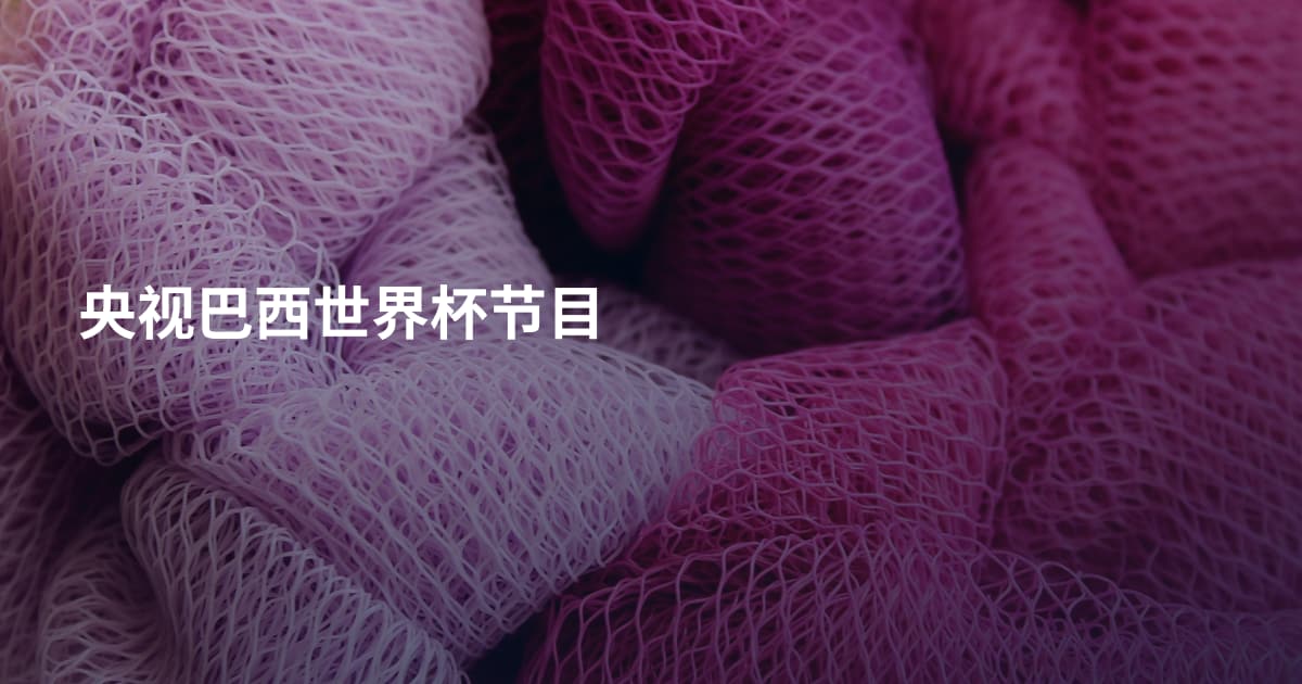 央视巴西世界杯节目