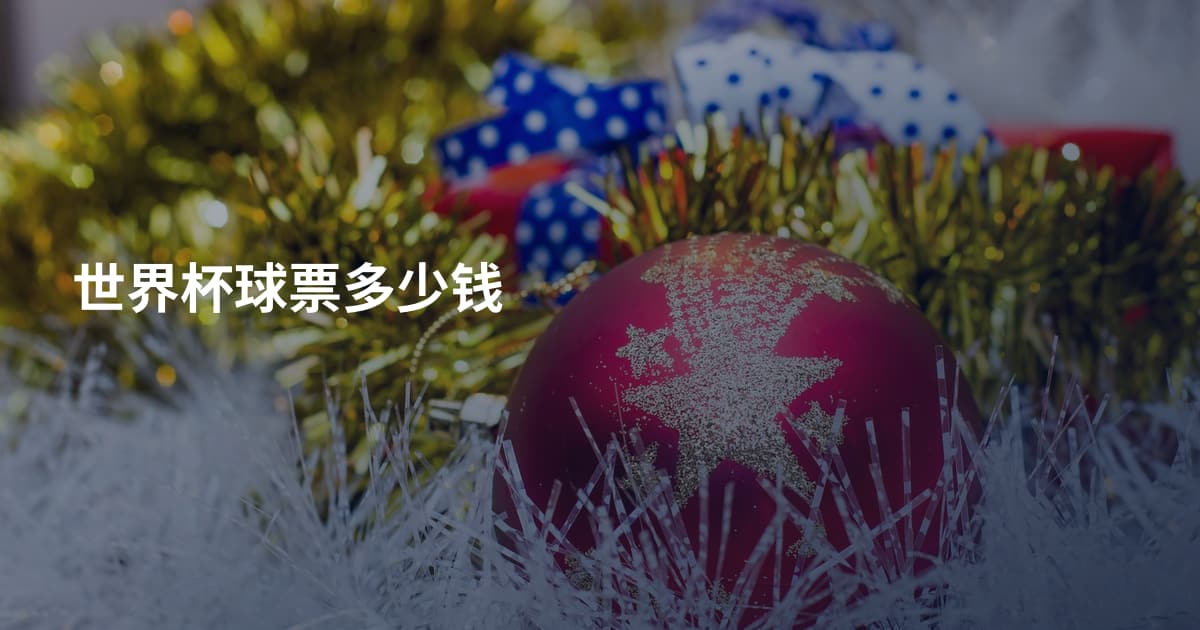世界杯球票多少钱