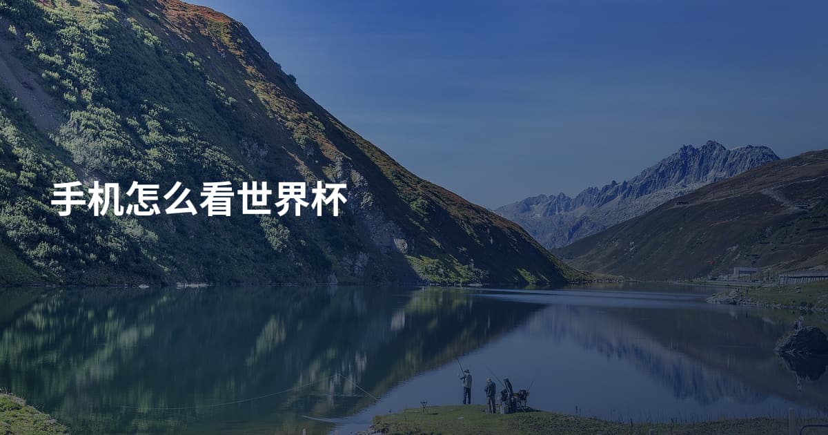 手机怎么看世界杯