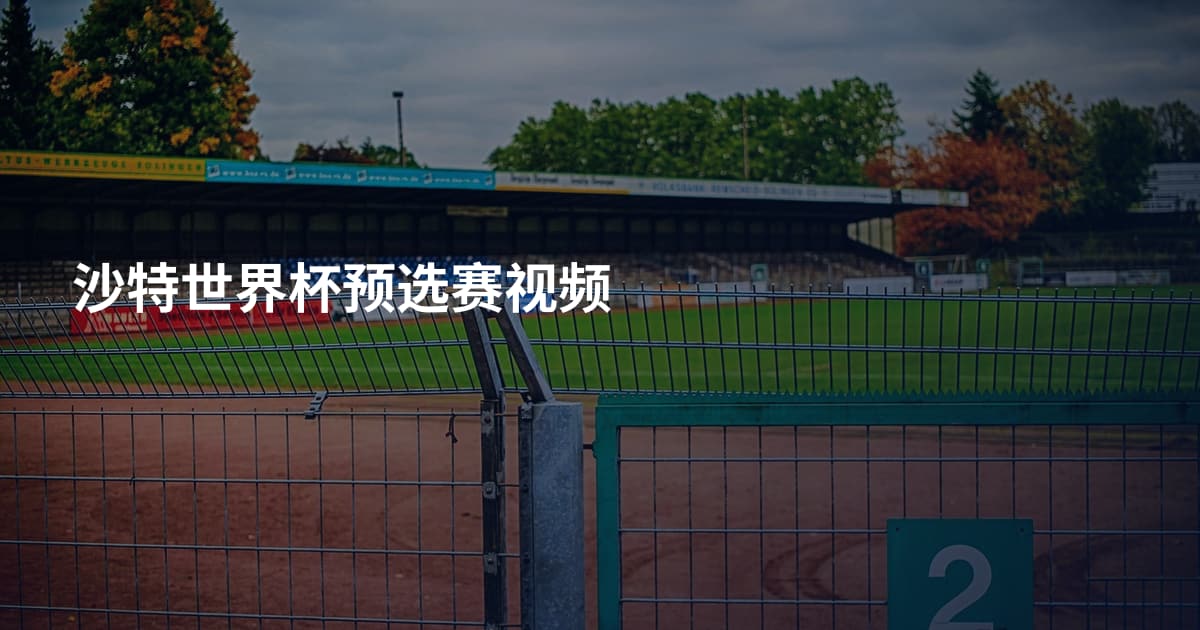 沙特世界杯预选赛视频
