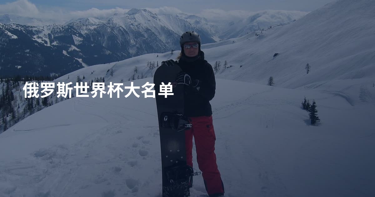 俄罗斯世界杯大名单