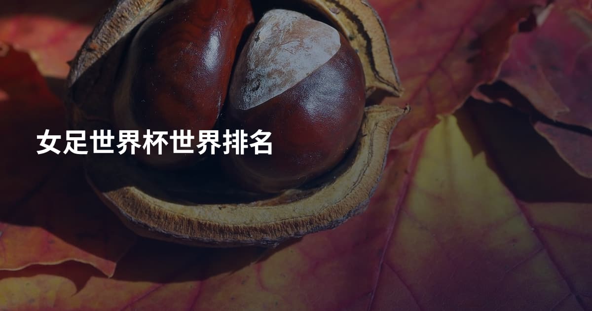 女足世界杯世界排名