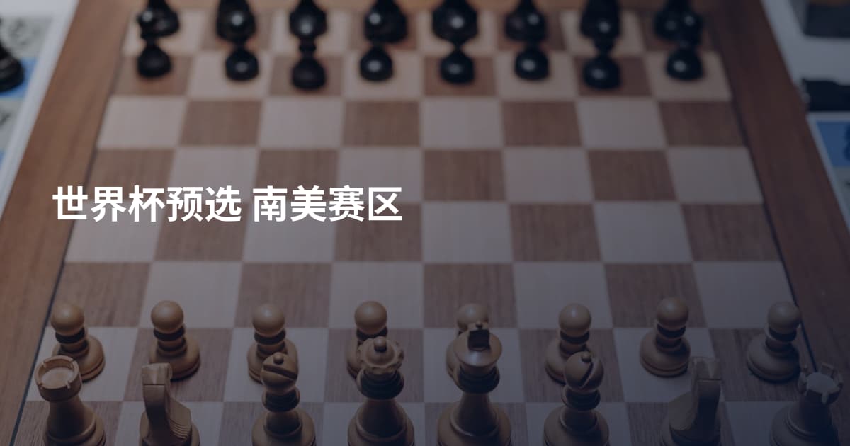 世界杯预选 南美赛区