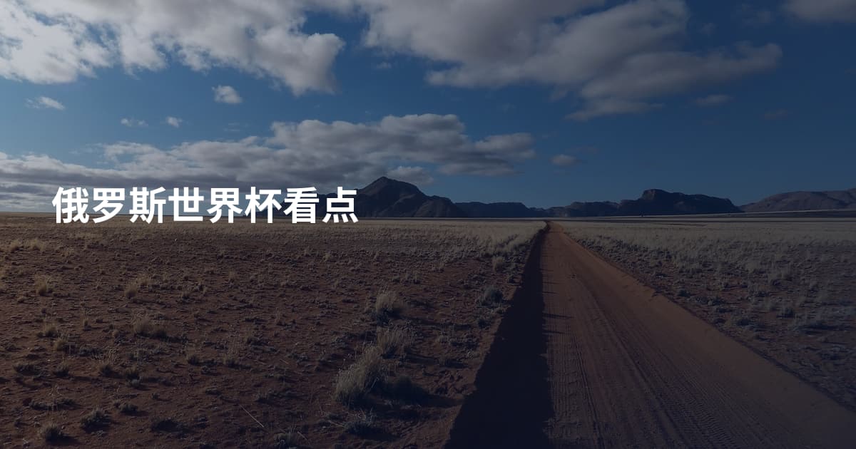 俄罗斯世界杯看点