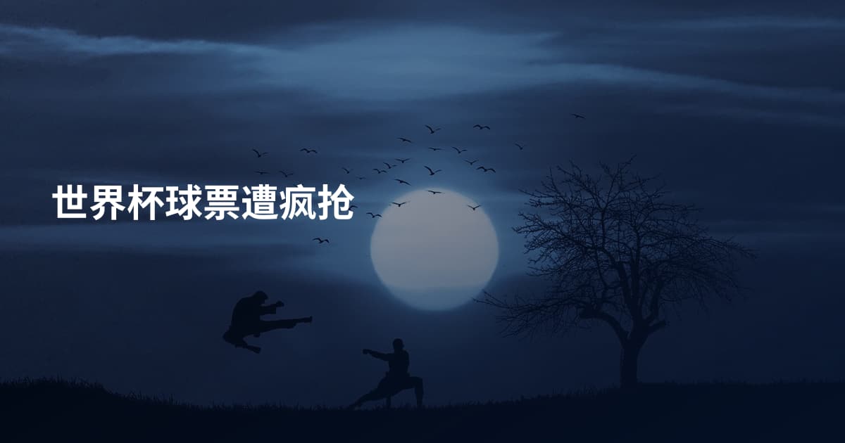 世界杯球票遭疯抢