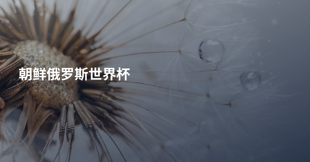 朝鲜俄罗斯世界杯