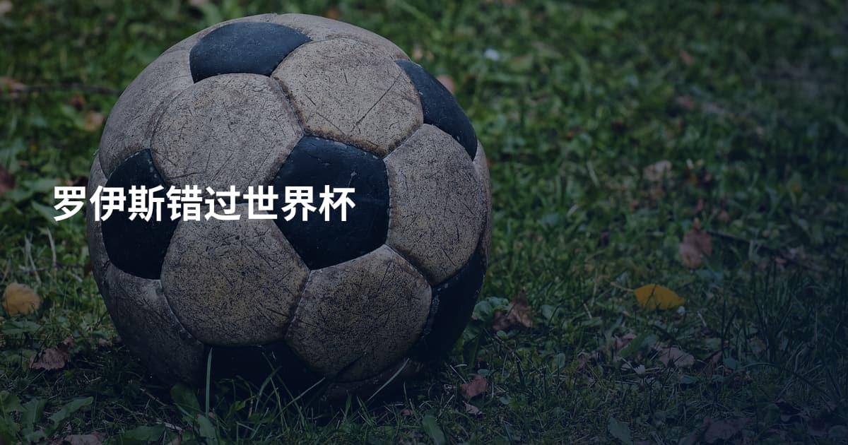 罗伊斯错过世界杯