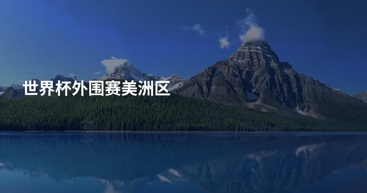 世界杯外围赛美洲区