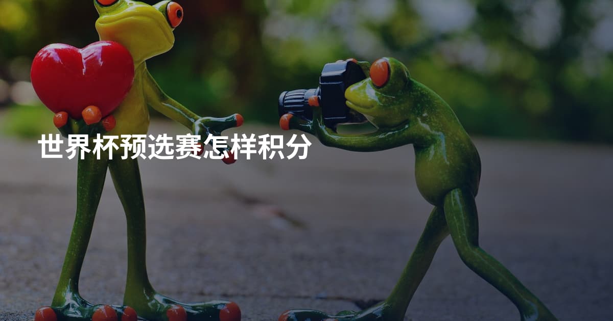 世界杯预选赛怎样积分