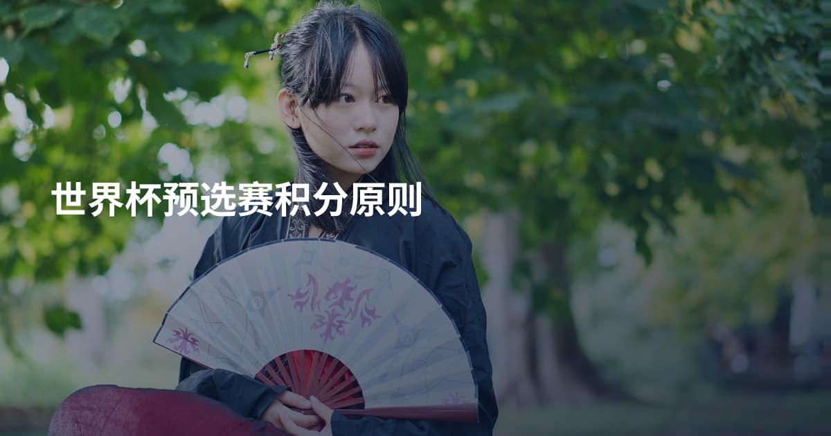 世界杯预选赛积分原则