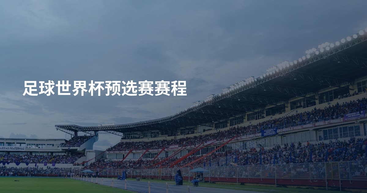 足球世界杯预选赛赛程