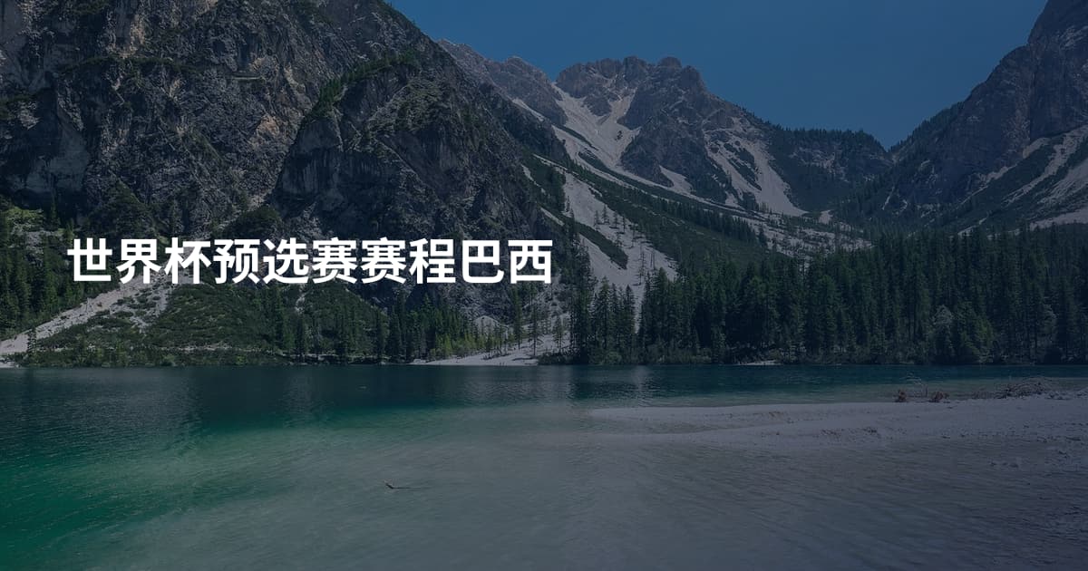 世界杯预选赛赛程巴西