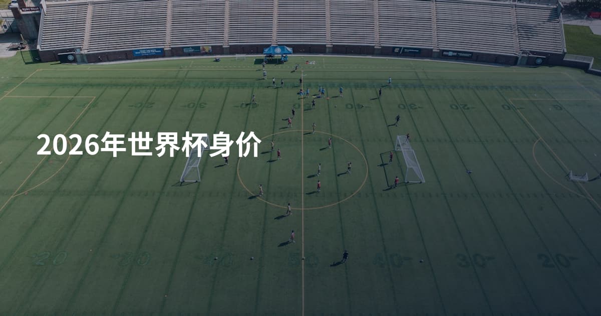 2026年世界杯身价
