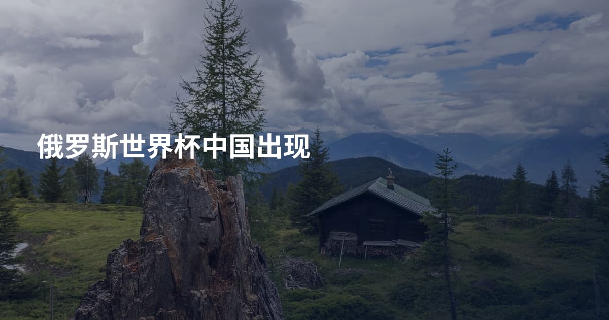 俄罗斯世界杯中国出现