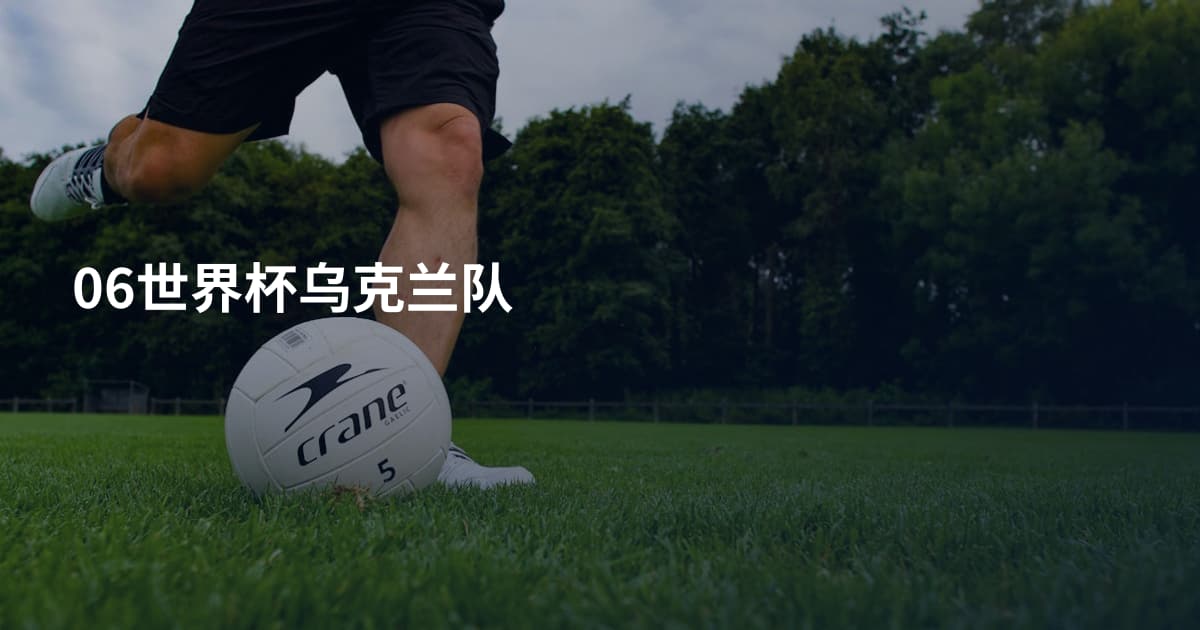 06世界杯乌克兰队