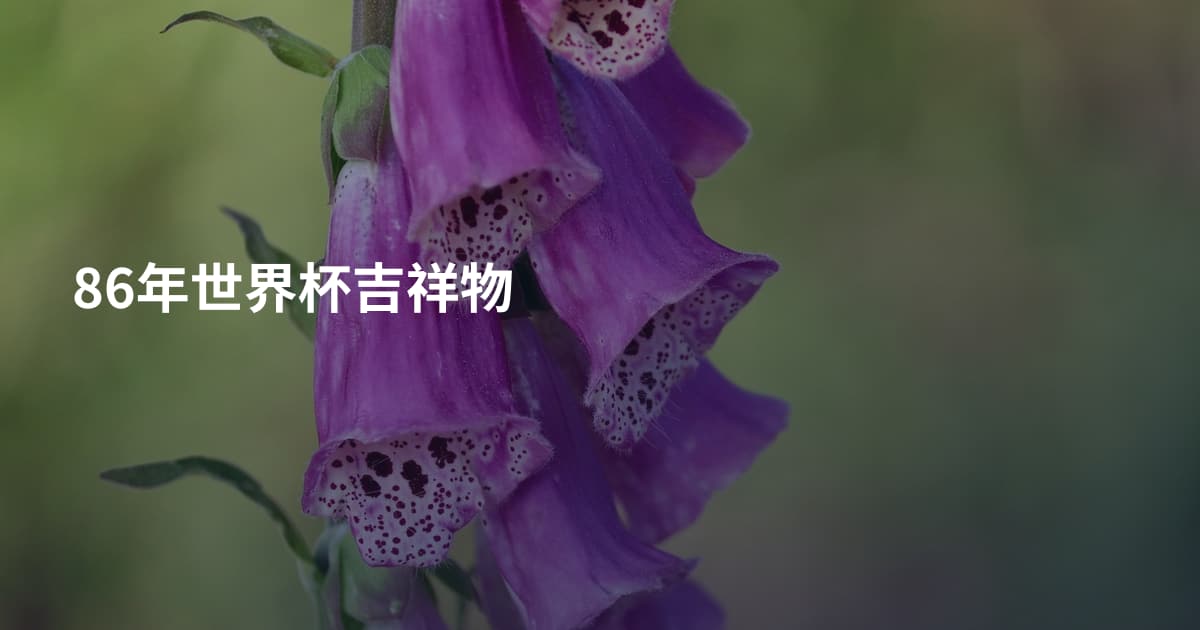 86年世界杯吉祥物