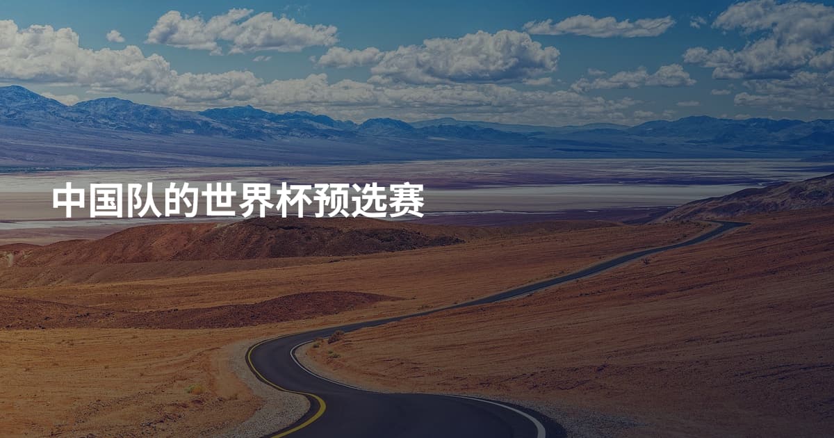 中国队的世界杯预选赛