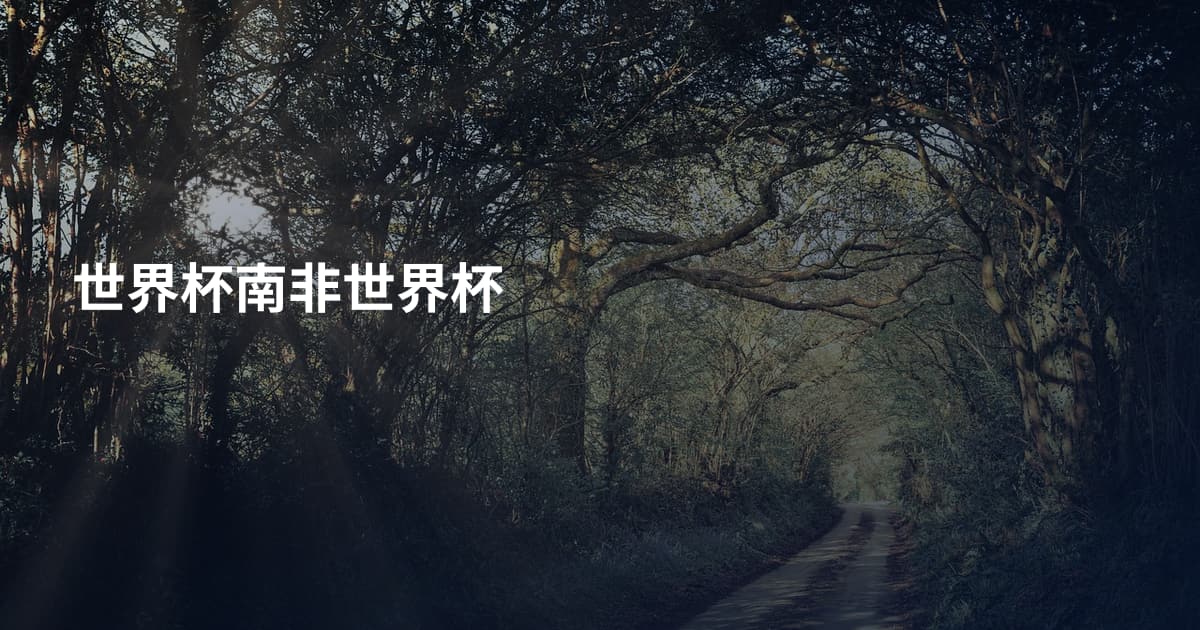 世界杯南非世界杯
