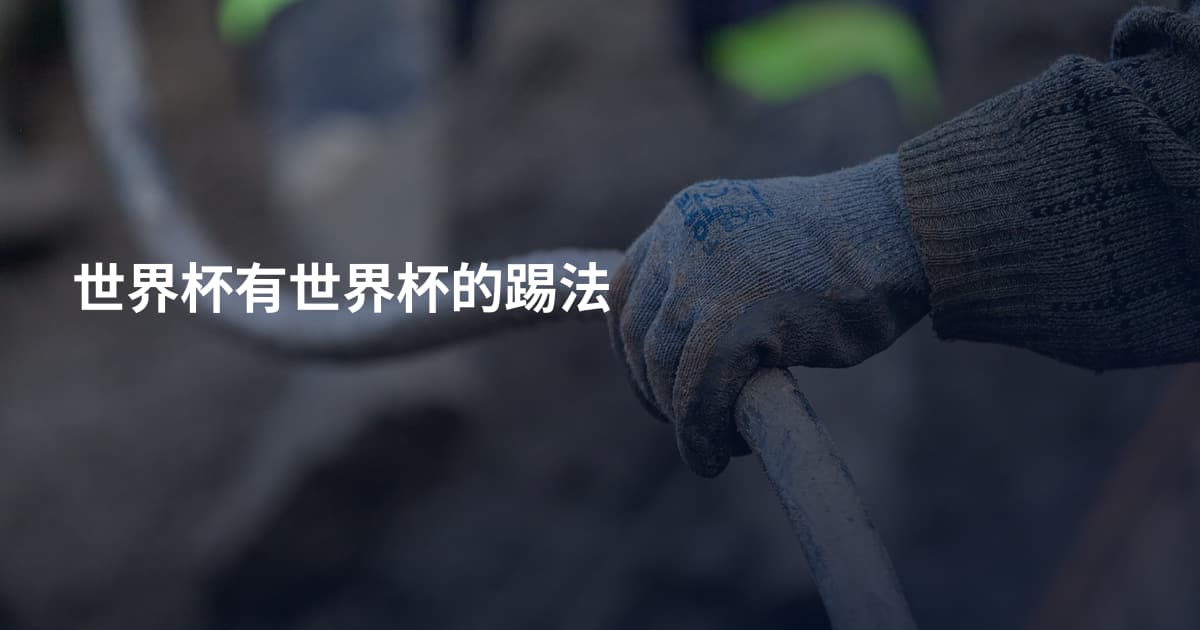 世界杯有世界杯的踢法