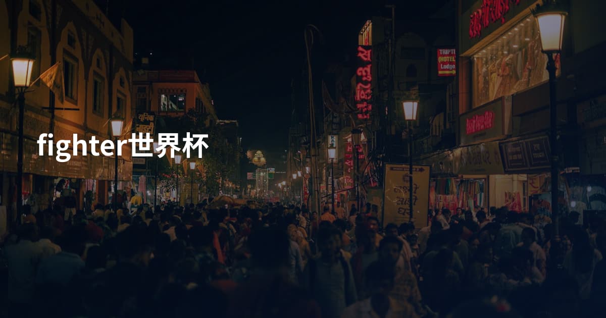 fighter世界杯