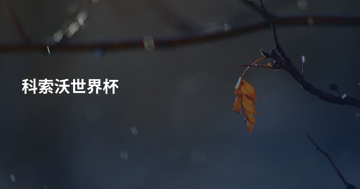 科索沃世界杯