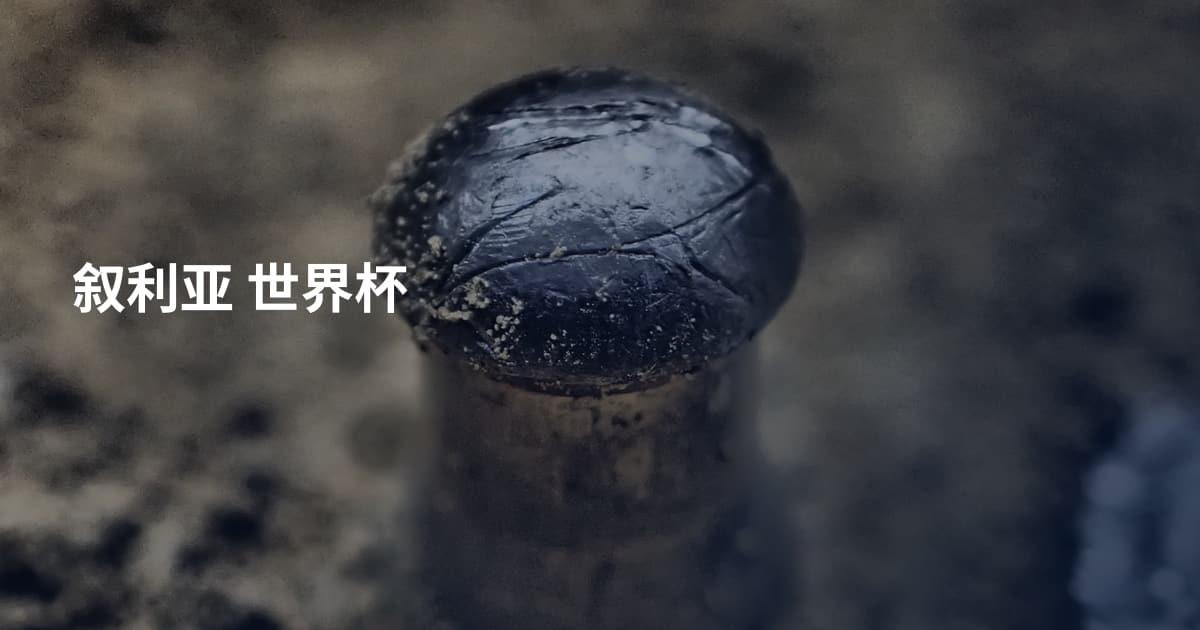 叙利亚 世界杯