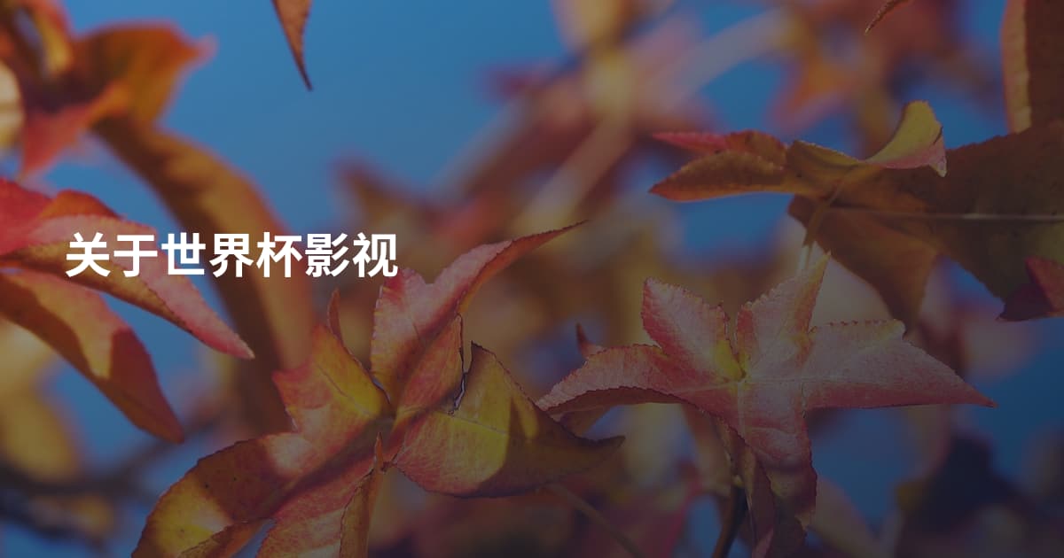 关于世界杯影视