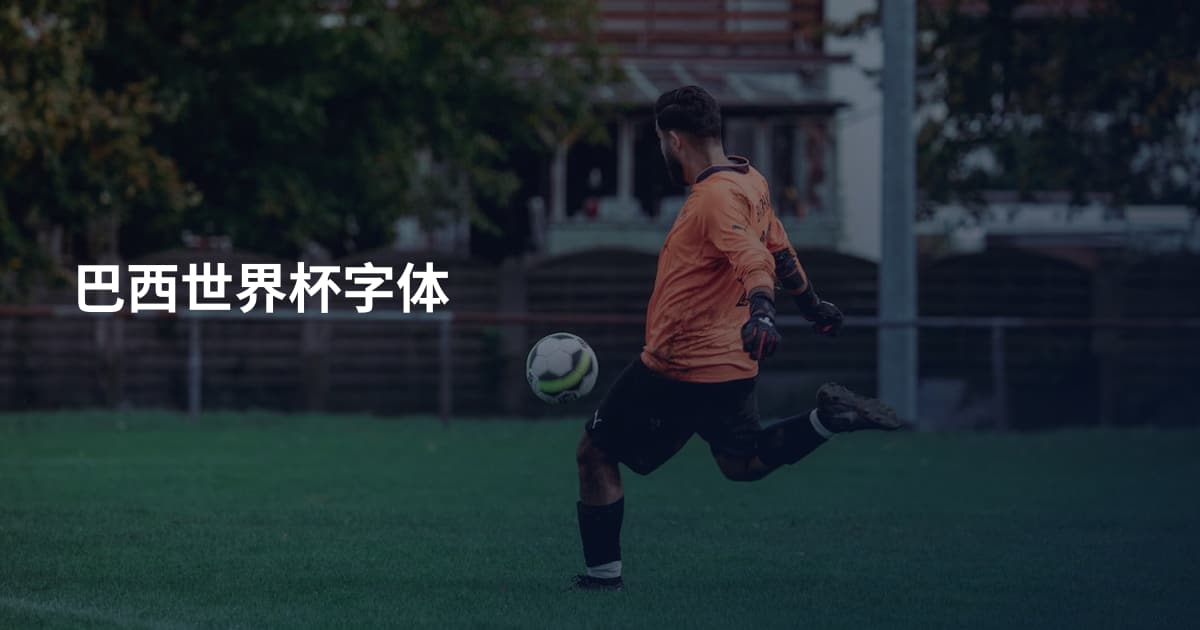 巴西世界杯字体