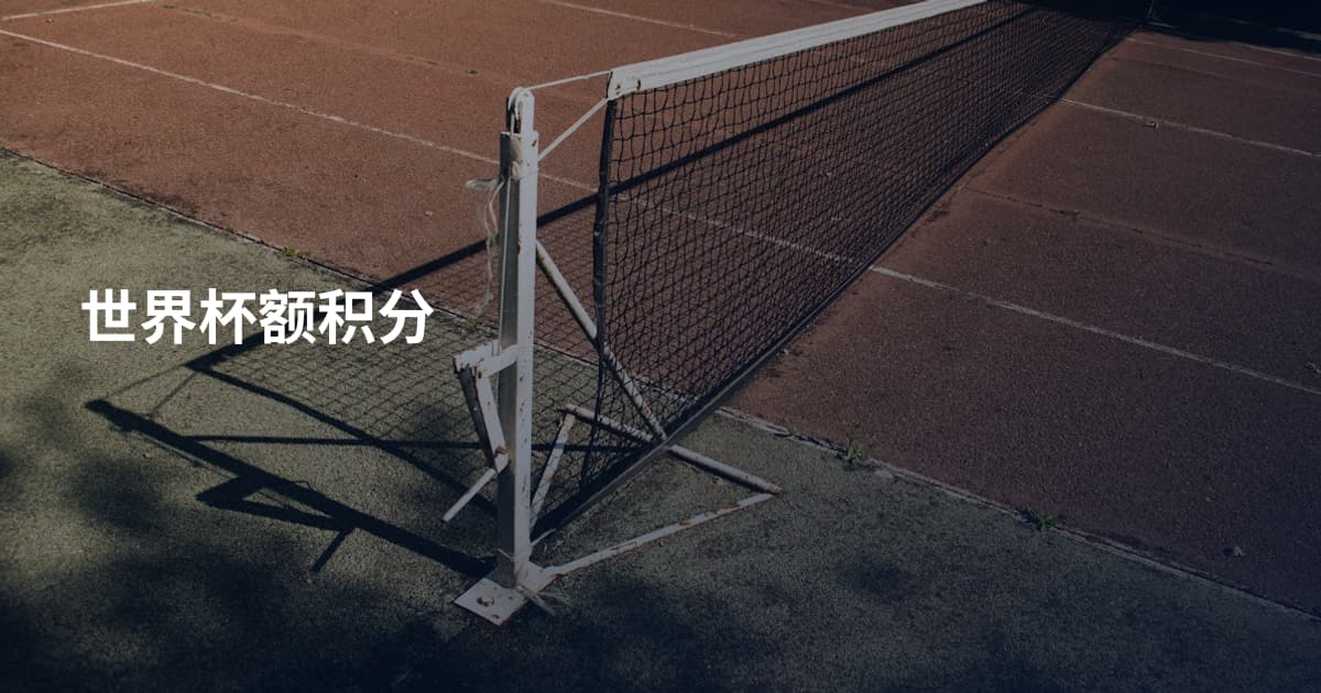 世界杯额积分