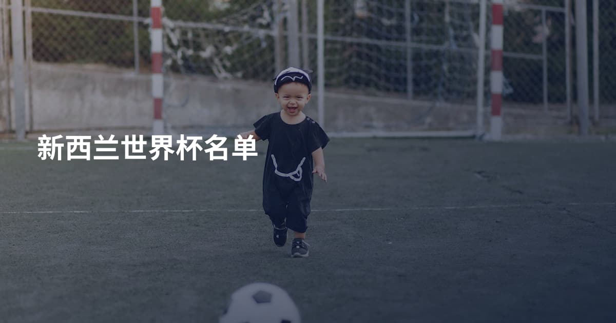 新西兰世界杯名单