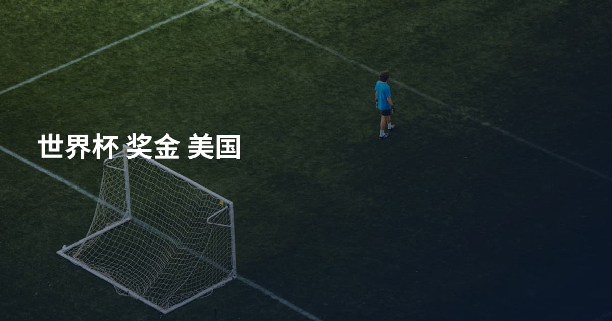 世界杯 奖金 美国