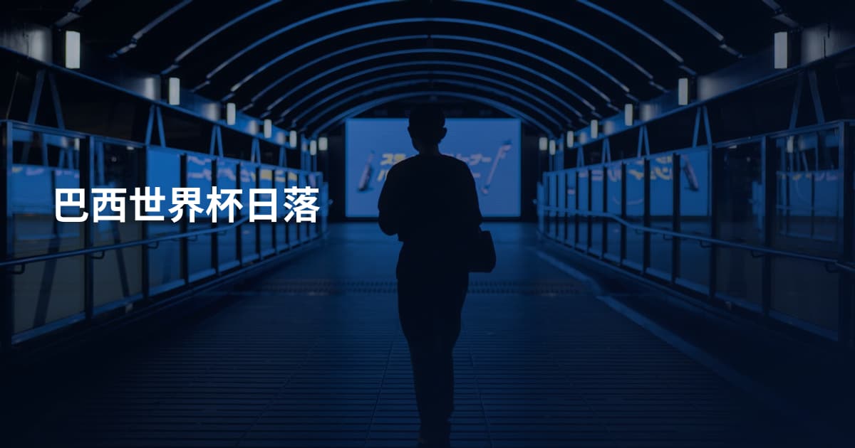 巴西世界杯日落