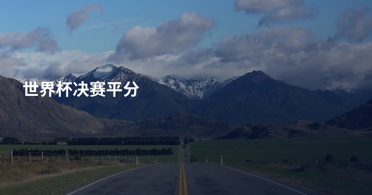 世界杯决赛平分
