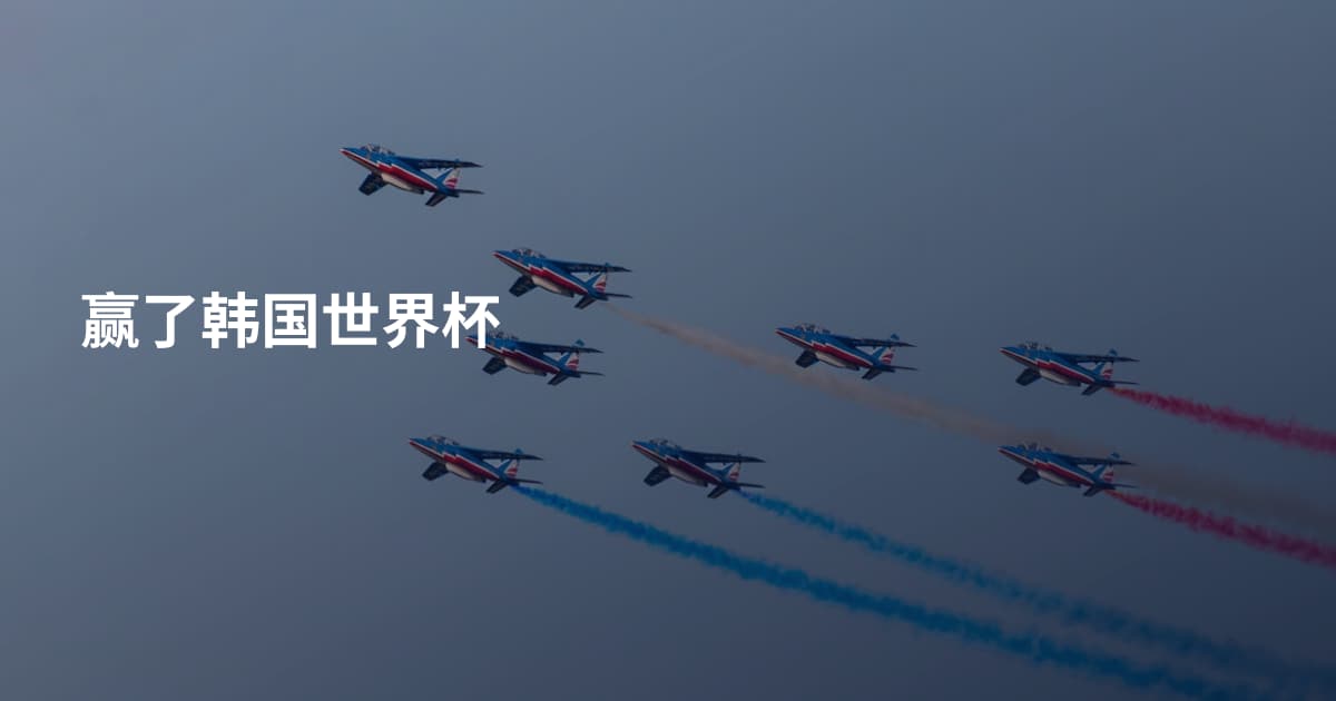 赢了韩国世界杯