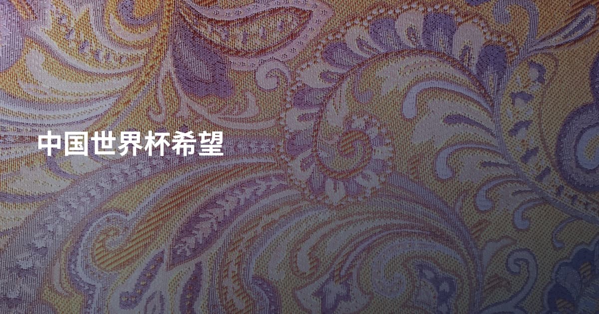 中国世界杯希望