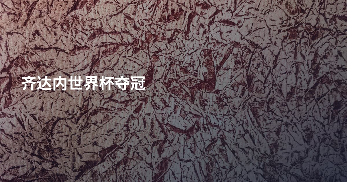 齐达内世界杯夺冠