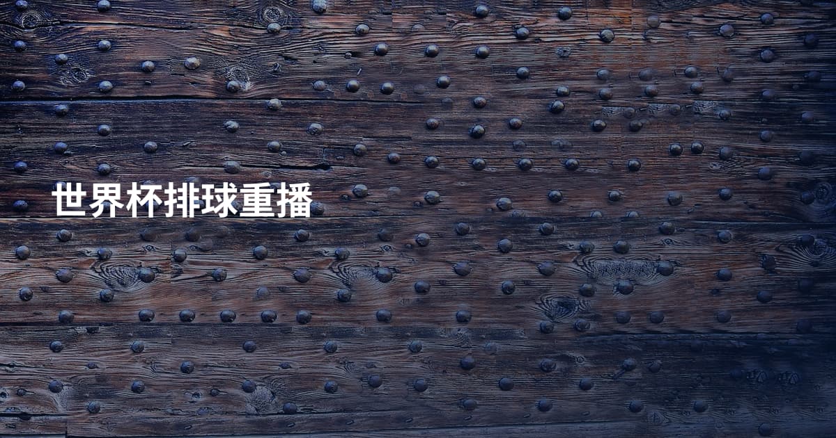 世界杯排球重播