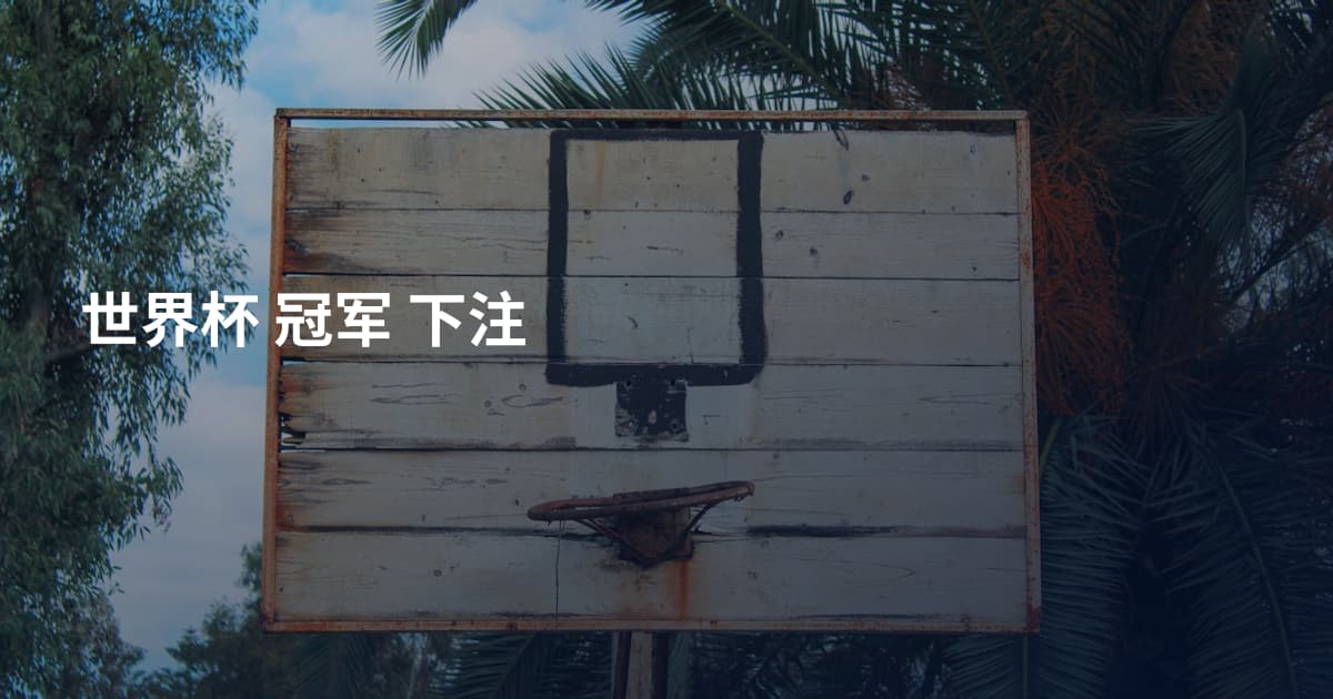 世界杯 冠军 下注